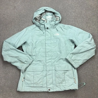 North Face Jacke Damen Small Grün Hyvent Windbreaker Kapuze Regenmantel Lady* - Bild 1 von 4