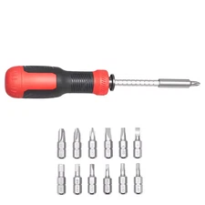 Screwdriver Set, 13In. 1 Magnetic Multi Bit, Phillips, Flat Head, Torx, Square B