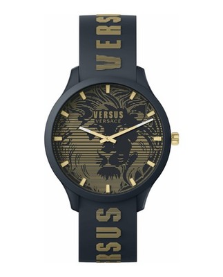 Versus Versace Mens  Blue 44mm Strap Fashion Watch