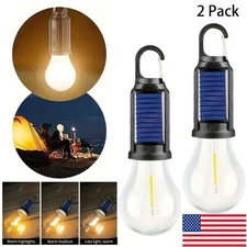 2PCS LED Camping Lights Outdoor Tent Lights with Clip Hooks for Camping Hiking
