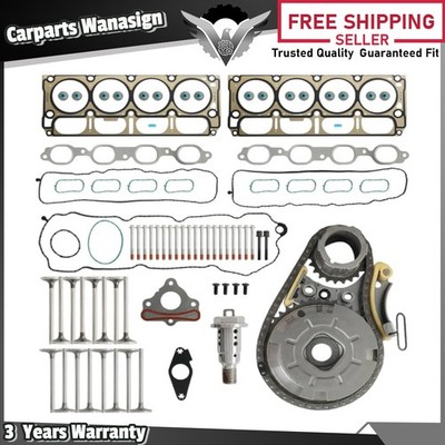 Timing Chain Head Gasket Set For GMC Sierra Yukon Chevy Silverado 5.3L V8 14-19