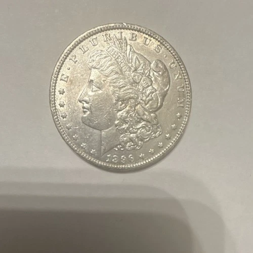 1896 Morgan Silver Dollar $1 Coin 0.9 Fineness 90% Silver 10% Copper