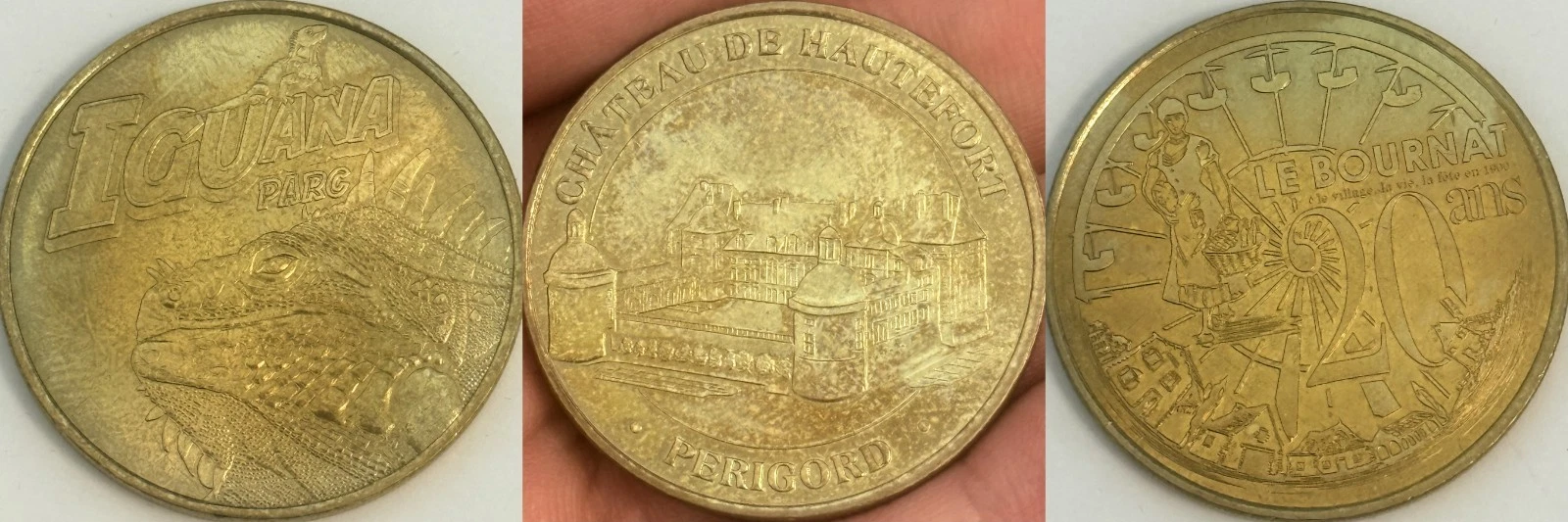 Dordogne 24 - Lot Jetons Touristiques Médailles Souvenirs Monnaie de Paris