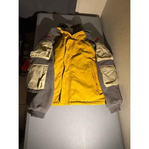 Formula 1 x PacSun Men XL Yellow Grey Utility Cargo Fleece Jacket F1 Racing - product listing photo