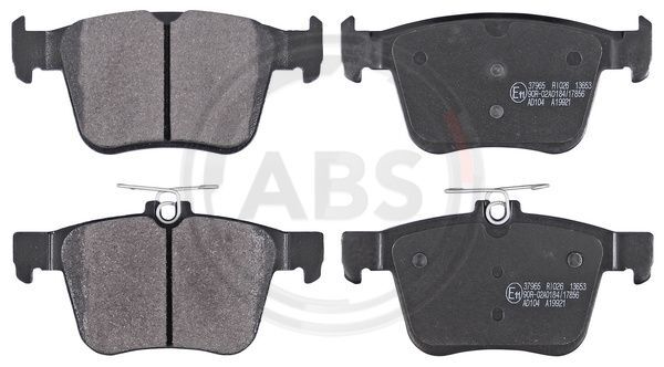 A.B.S. 37965 Bremsbelagsatz, Scheibenbremse Hinten FüR Audi Cupra Seat Skoda VW-image