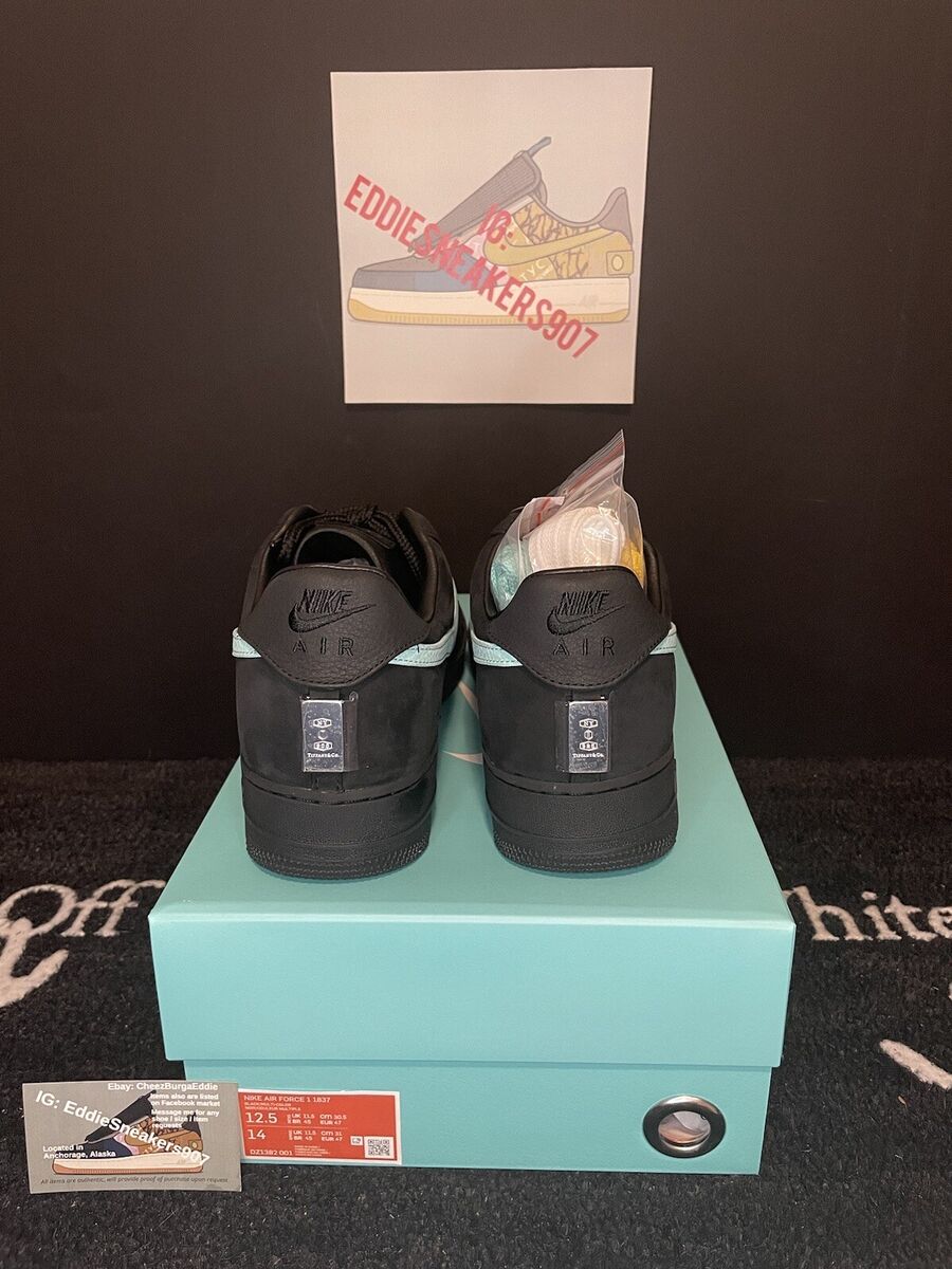 Size 12.5 Nike Air Force 1 x Tiffany & Co 1837 - DZ1382-001 Size 12.5 Nike Air Force 1 x Tiffany & Co 1837 - DZ1382-001
