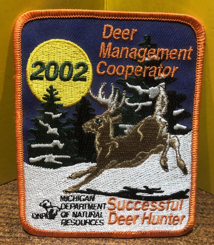 2002 Michigan DNR deer hunting patch
