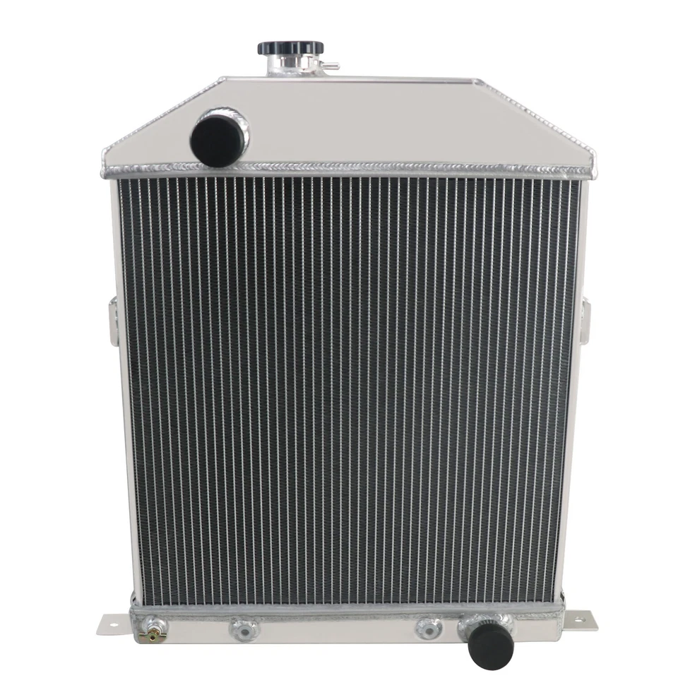 4 Row Radiator For 1942-1948 1946 1945 Ford Coupe Sedan Chevy Conversion Engine Foto 2 de 4