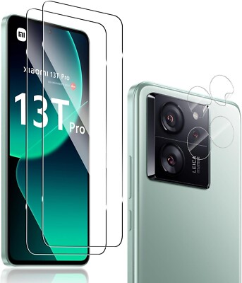 2X Tempered Glass (Screen + Camera) For Xiaomi 13T / 13T Pro 5G 9H