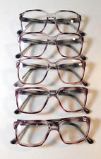 Vintage 5 Pc. Lot ELITE OPT. Howard Demi Grey 54/20 Men's Eyeglass Frame NOS M6