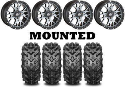 Kit 4 Interco Swamp Lite Tires 28x9-14/28x11-14 on Moose 545X Machined IRS