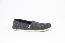 Toms Lace Alpargata Shoes Women Slip on Flat 5.5 Floral Glitter Original style