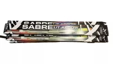 3 PACK CARBON EXPRESS SABRE LIGHTED BOWFISHING ARROWS WITH 5 GLOW STICKS