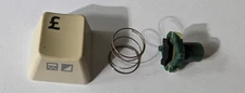 Commodore 128 C replacement 'British Pound' keycap w/plunger and spring
