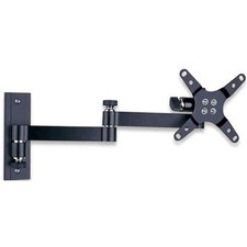 Techly Supporto a muro per TV LED LCD 13-30'' inclinabile 3 snodi nero