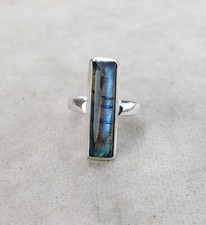 Labradorite Gemstone 925 Sterling Silver Beautiful Handmade Ring All Size SR2220