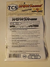 TCS 745-1525 Train Control Systems WOW121 Steam HO 21 PIN 8 FUNCTION Sound DCC