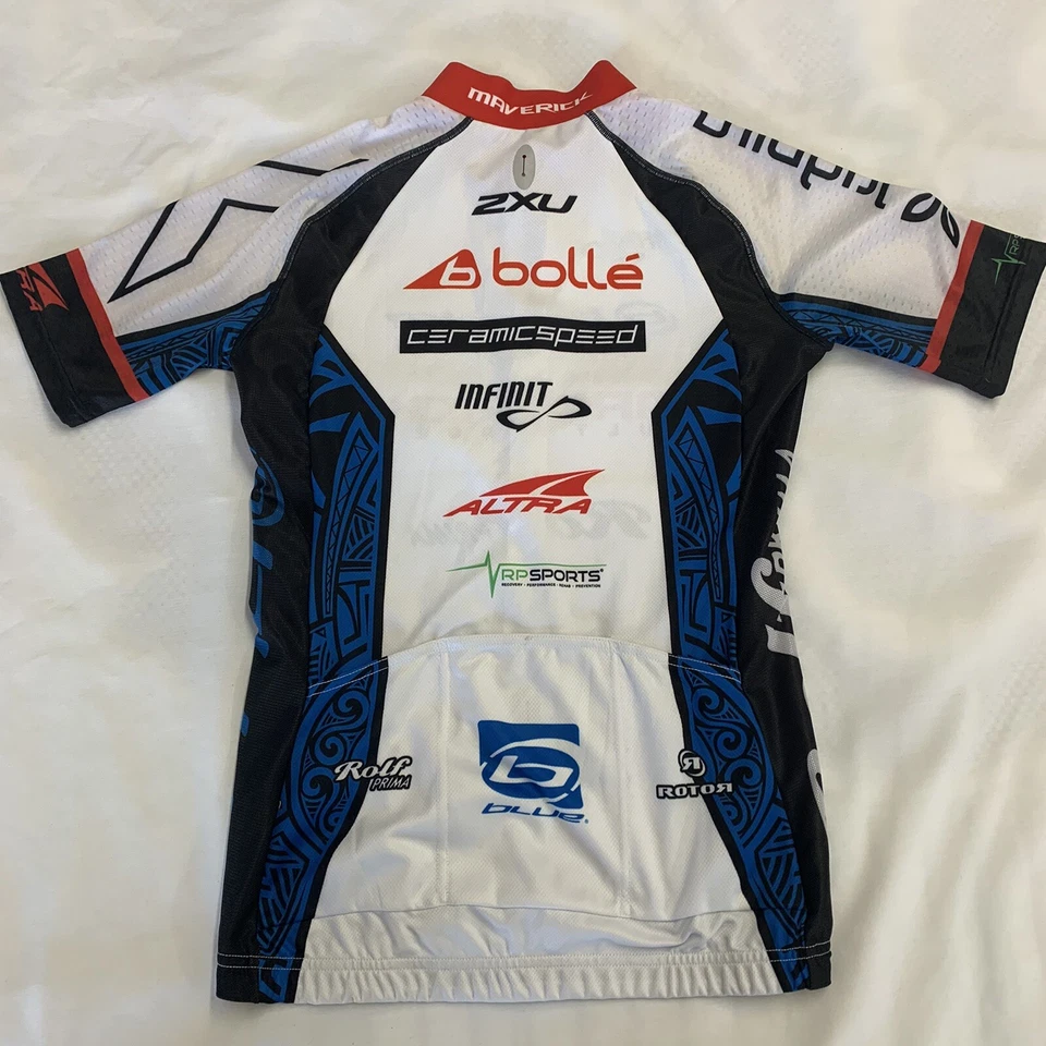 2XU jersey cycling Short Sleeve Women’s Full Zip Maverick Rolf Prima Bollé Sz S - Image 2 of 4