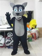 Husky Lobo Mascota Disfraz Juegos con disfraces Fiesta Juego Vestido Conjunto Espuma Publicidad Adulto