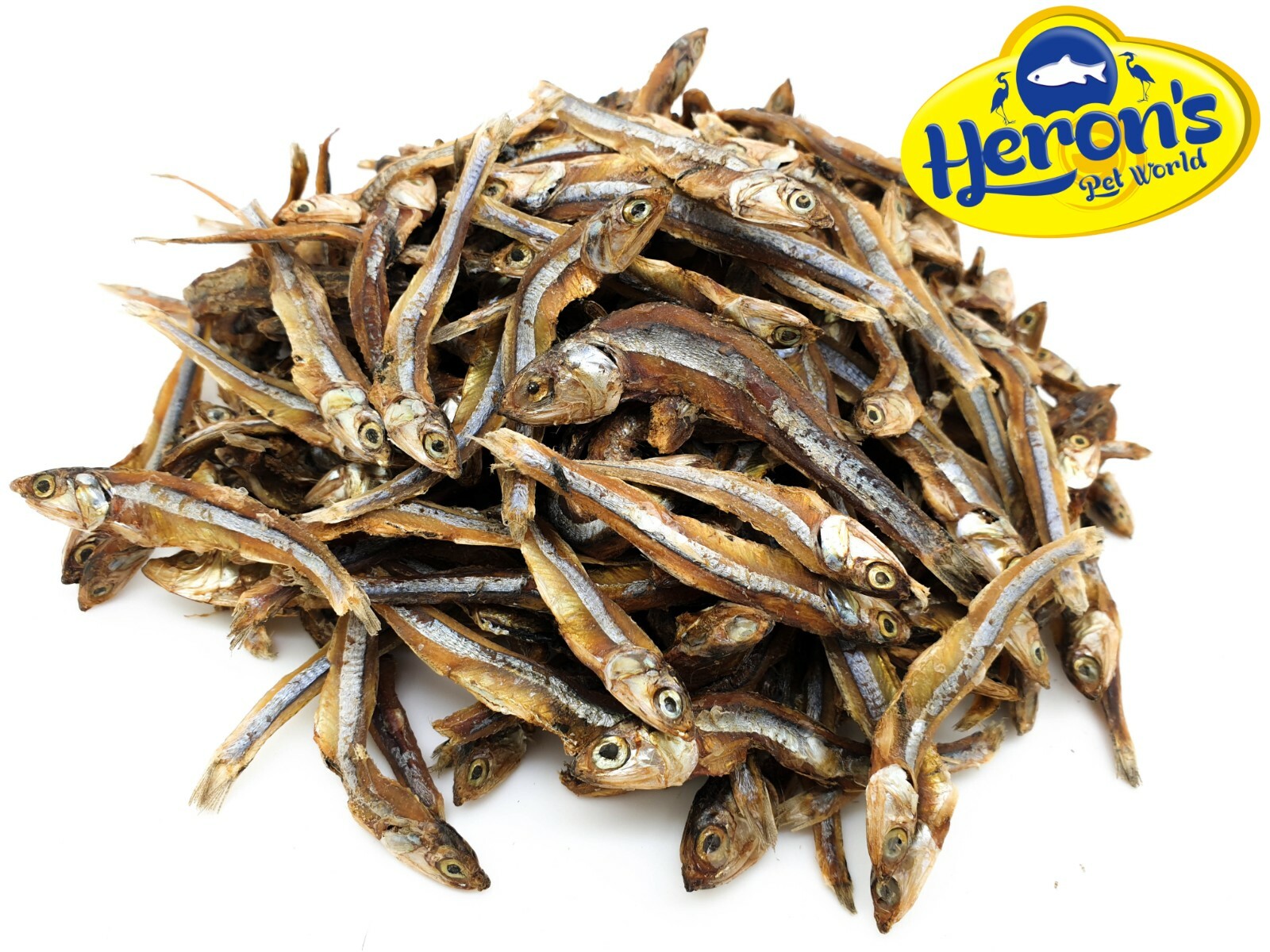 HERONS Dried Whole Sprats Anchovies 100 NATURAL BARF Dog Puppy Fish