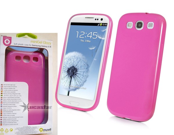 Funda Samsung Galaxy S3 MUVIT minigel rosa