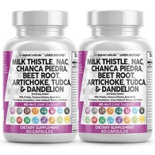 Clean Nutraceuticals Milk Thistle NAC Chanca Piedra Beet Root Artichoke Dande...