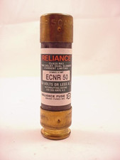 Reliance Fuse ECNR 50 250 Volt or Less Time Delay Dual Element  Ships Same Day