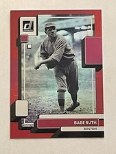 Babe Ruth 2022 Donruss Variations Holo Red Red Sox Baseball Card #229