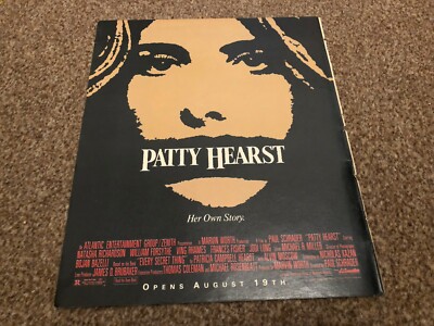 RSM07 FILMWERBUNG 12X10 PATTY HEARST: IHRE EIGENE GESCHICHTE