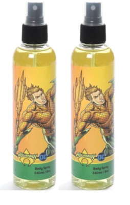 DC Aquaman Eau De Toilette Body Spray, 8 oz (2 Pack)