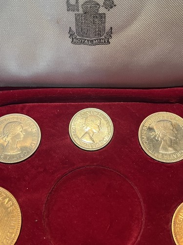 Rare Cameo! 1953 Great Britain Proof Crown Set - Coronation Crown NGC PF64 Cameo - Picture 10 of 15