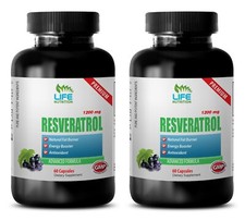 grape seed extract - RESVERATROL 1200mg - weight loss supplement 2 Bottles