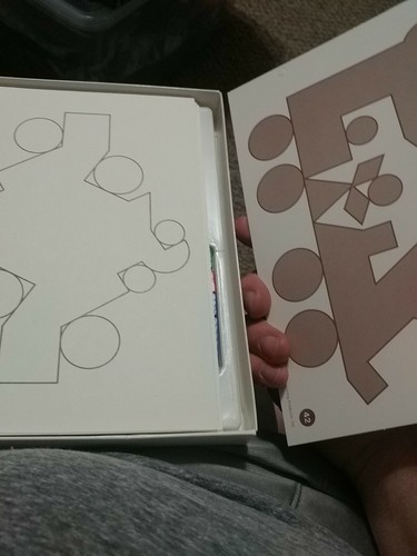 Bloques de patrones geométricos y tarjetas de diseño Leisure Learning Mr. SuperMind 1981 - Imagen 4 de 9