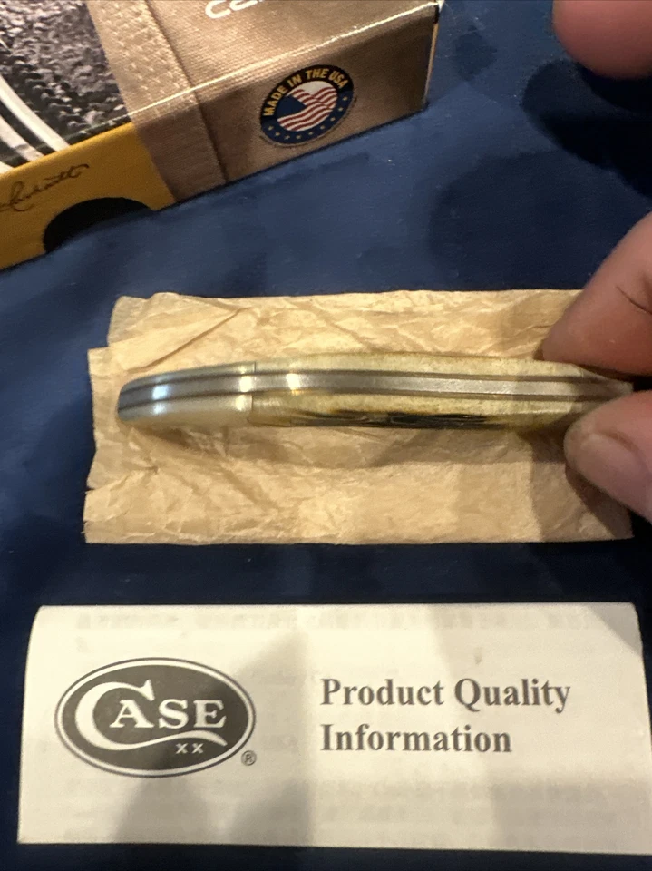 Palillo de dientes CaseXX Carhartt hueso de melaza oscura pequeño Texas 3" (610096 SS) 36308 Foto 4 de 4