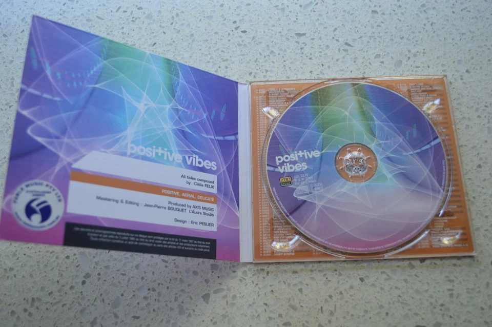 POSITIVE VIBES RARE SOUND EFFECTS CD! LIBRARY MUSIC - Image 2 of 3