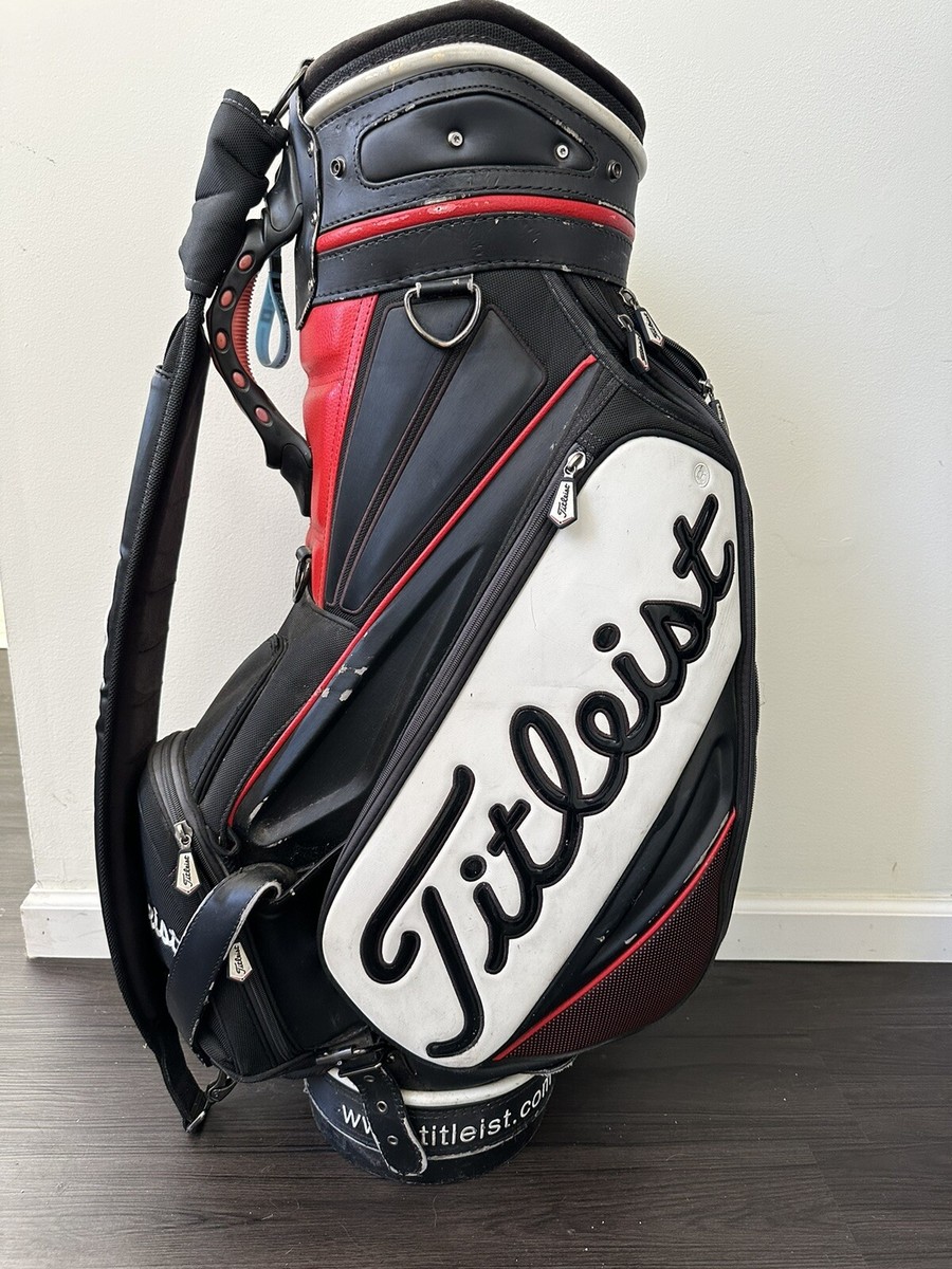 Titleist キャディバッグ US Open STAFF BAG TITLEIST Golf Exclusive Caddy Tour Staff Bag Black White