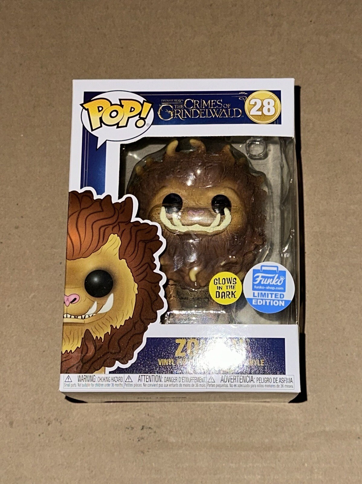 Funko Pop! Vinilo: Animales Fantásticos - Zouwu (Brilla En La Oscuridad)