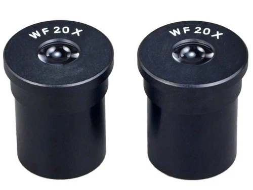 Brand New Pair of WF20X Wide Field Biological Microscope Eyepieces (23.2mm)