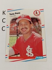 1988 Fleer Baseball Card #45 Tony Pena St. Louis Cardinals