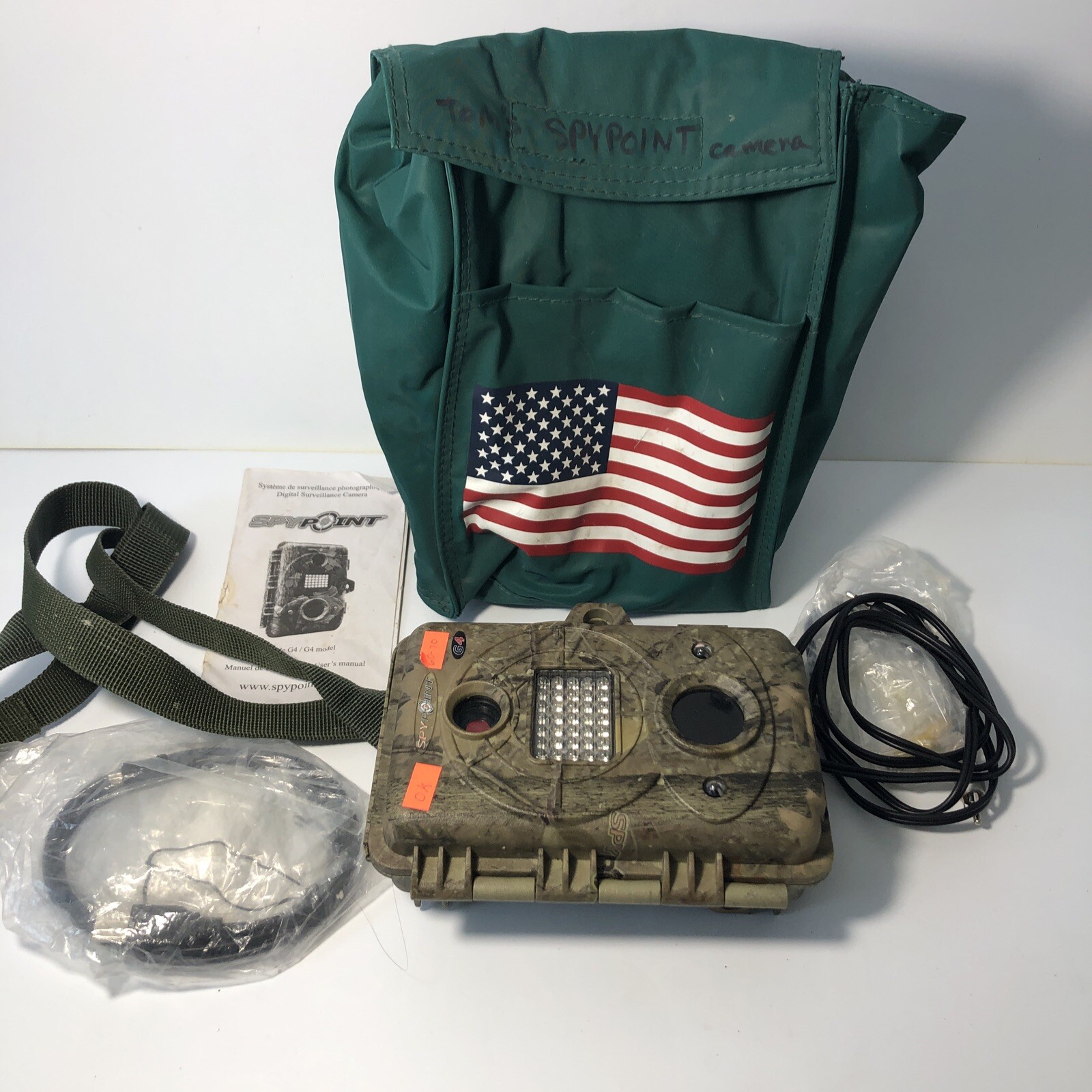 Spypoint G4 Green Black BuiltIn Flash Game Trail Camera With Manual