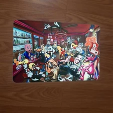 Looney Cartoons and More Tunes Getting Drunk Hangover 8x12 Metal Wall Sign