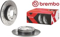 2X Bremsscheibe Brembo 08.7627.1X 2 Bremsscheiben Hinterachse Hinten