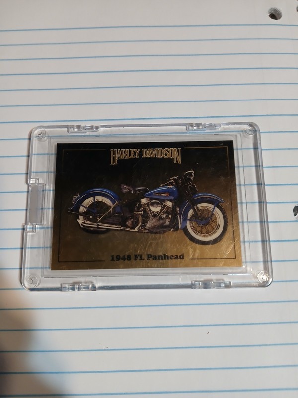 Harley Davidson 1 Gram Gold Card Series 2 Collect-a-Card 1948 FL Panhead 1992