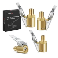 LASFIT Tire Air Chuck with Adapter, 8mm Male Quick Connect No Leakage Nozzle ...