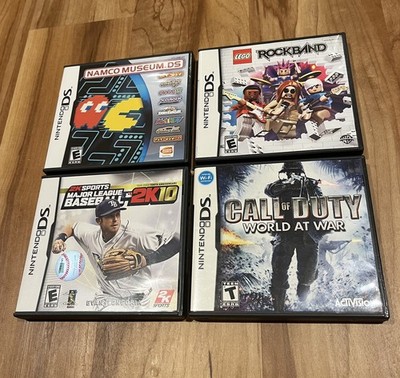 Lot Of (4) Nintendo DS Mixed Games Call of Duty, Rockband, Namco Museum, 2k10