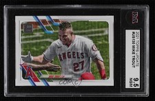2021 Topps Update SP Variation Mike Trout #US130 KSA 9.5 09if