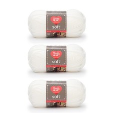 Red Heart Soft Off White Yarn - 3 Pack of 141g/5oz - 3 Pack,