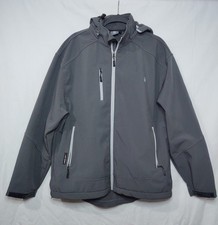 Little Donkey Andy Hooded Water Repellent Jacket Mens Sz XL Grey Zip Pockets