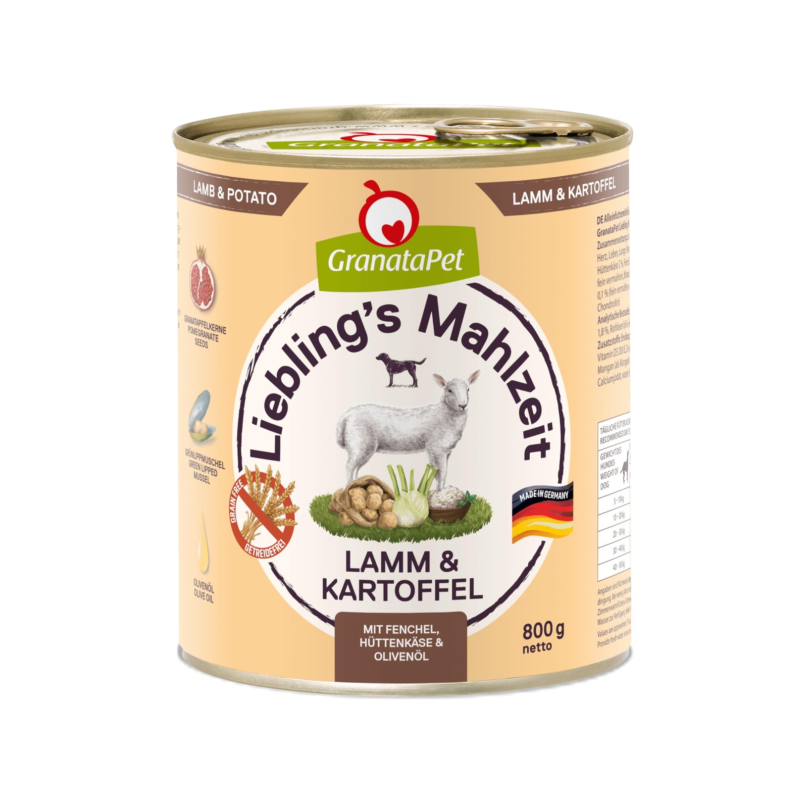 Recensione GranataPet Liebling's Mahlzeit Agnello: Analisi e Benefici