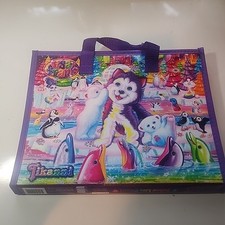 Lisa Frank TIKANNI HUSKY Trifold Portfolio Storage Case Folder Activity Book